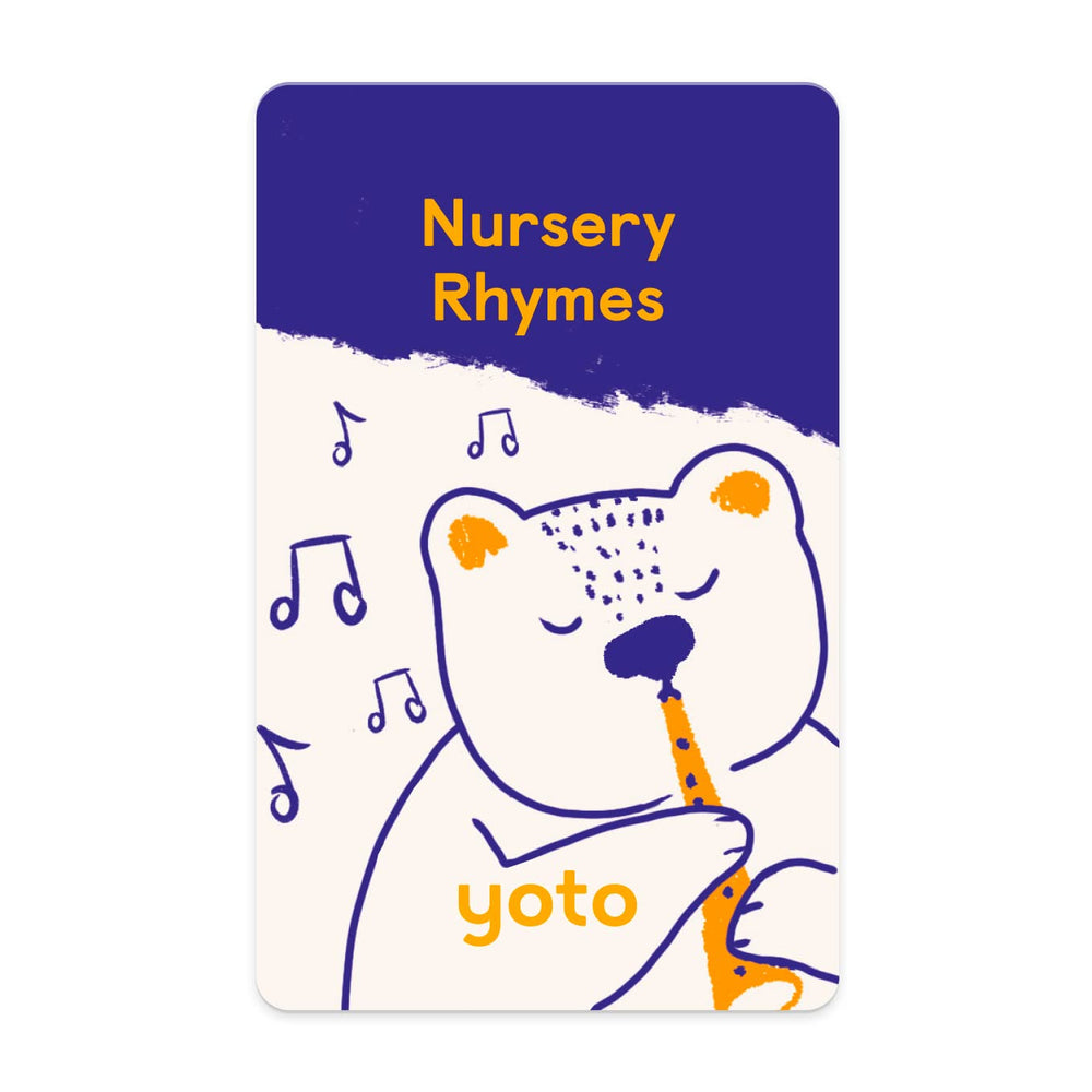 YOTO Nursery Rhymes card front view for screen-free listening and singalong fun.