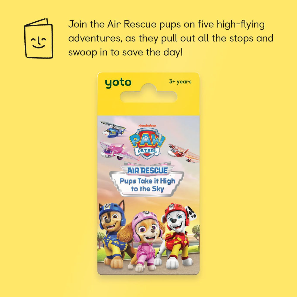 Paw Patrol Air Rescue card hero artwork for kids' storytelling