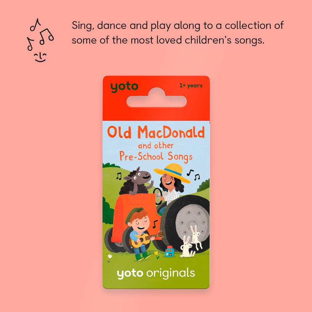 Card being inserted into the Yoto player for easy play.
