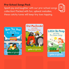 YOTO Pre-School Songs Pack Card 2: lively tunes for car rides and parties