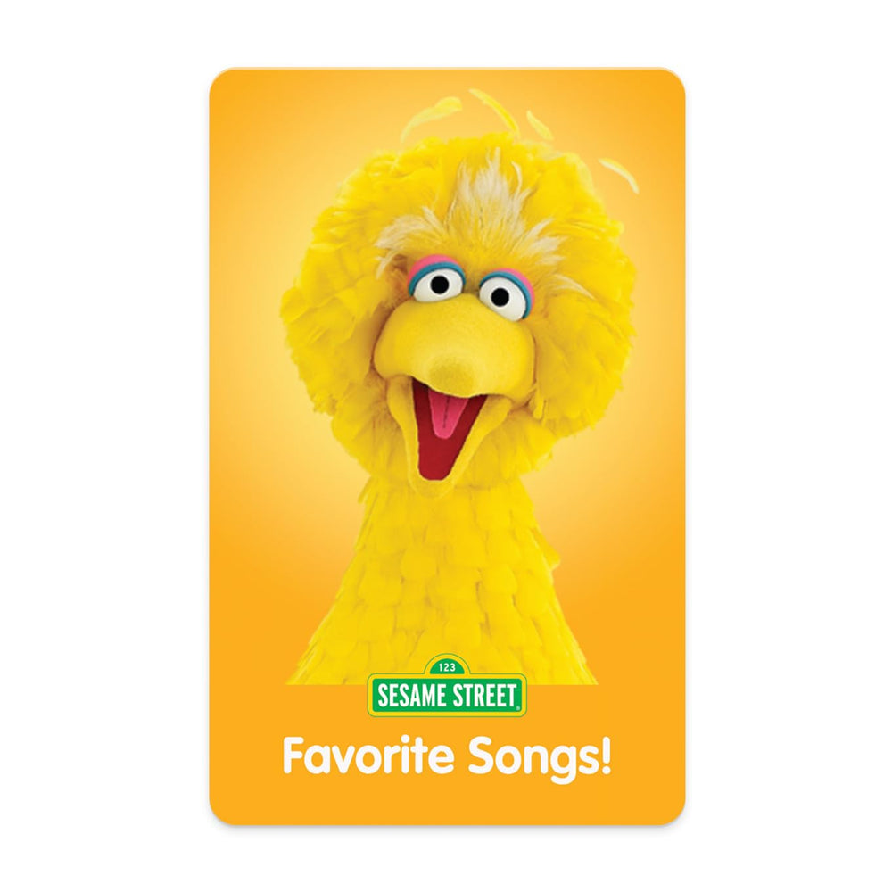 YOTO Sesame Street Favorite Songs card front, kid-friendly design for screen-free listening