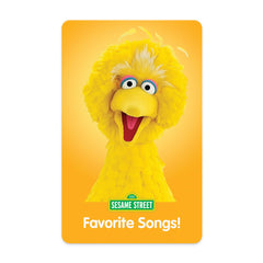 YOTO Sesame Street Favorite Songs card front, kid-friendly design for screen-free listening