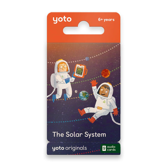 YOTO Solar System scavenger hunt card for kids exploring space