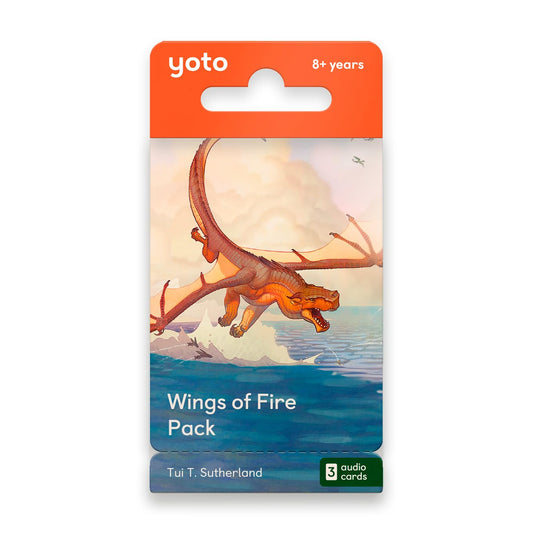 YOTO Wings of Fire 3-card pack in box for screen-free storytelling