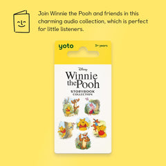 Winnie the Pooh card in a YOTO Player for screen-free listening.