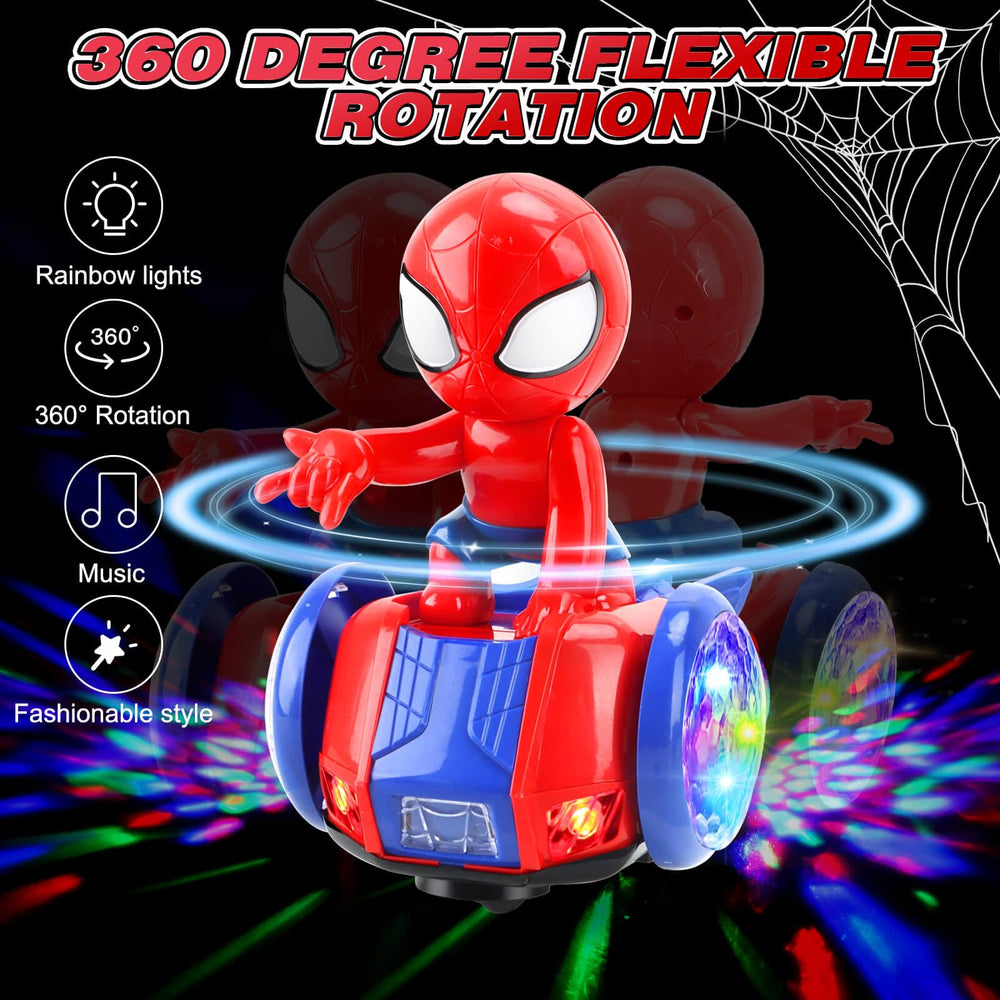 YOTOY Dancing Spider's auto-steer navigates around obstacles for hands-free play.