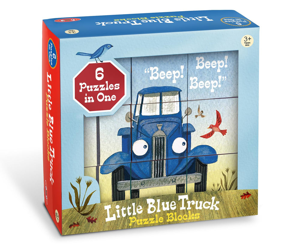 YOTTOY Little Blue Truck puzzle blocks for hands-on play and early learning.