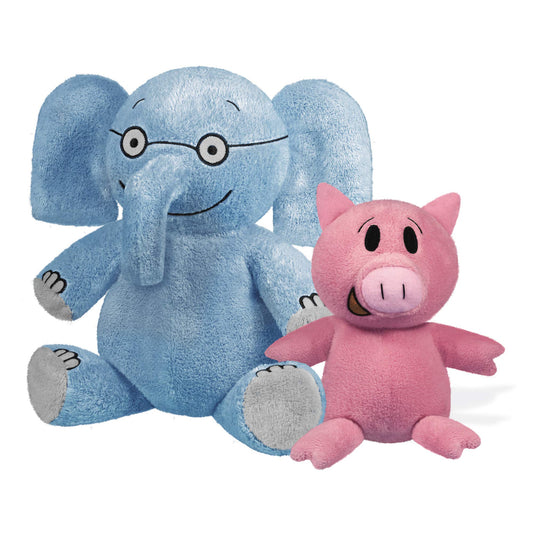 YOTTOY Elephant & Piggie 7-inch pair ready for cuddling and read-along fun.