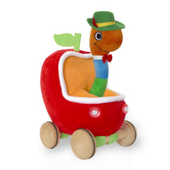 YOTTOY Lowly Worm red bow tie boosts color appeal for pretend play