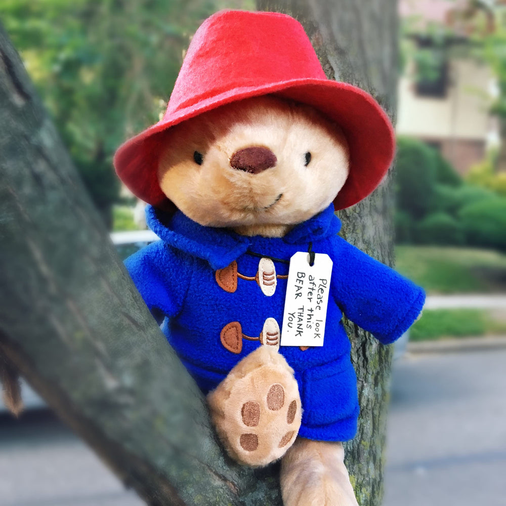 YOTTOY Paddington Bear fleece hooded duffle coat for cozy outdoor pretend play