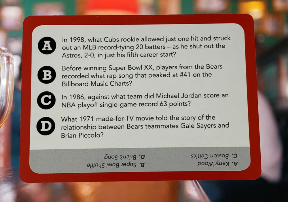 You Gotta Know Chicago Race to 21 gameplay offers fast, friendly competition for sports fans.