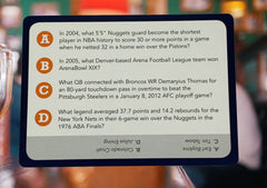 Denver sports topics include football, hockey, baseball, and basketball.