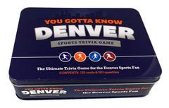 125 trivia cards covering 500 Denver sports questions for varied play.