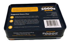 You Gotta Know metal tin packaging keeps the trivia cards organized and portable.