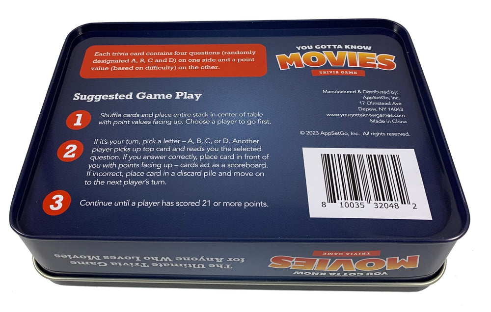 You Gotta Know Movies Race to 21 gameplay in action for quick rounds