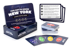 You Gotta Know New York trivia cards featuring 500 questions for engaging game nights