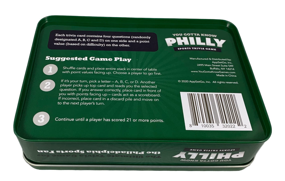 You Gotta Know Philadelphia metal tin packaging makes gifting easy.