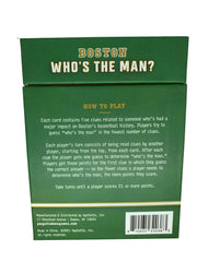 You Gotta Know Who’s The Man? Player profile cards showcase career highlights for fans.