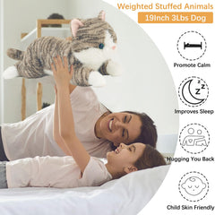 YOUBLEK realistic cat details nose and tail for lifelike comforting presence.