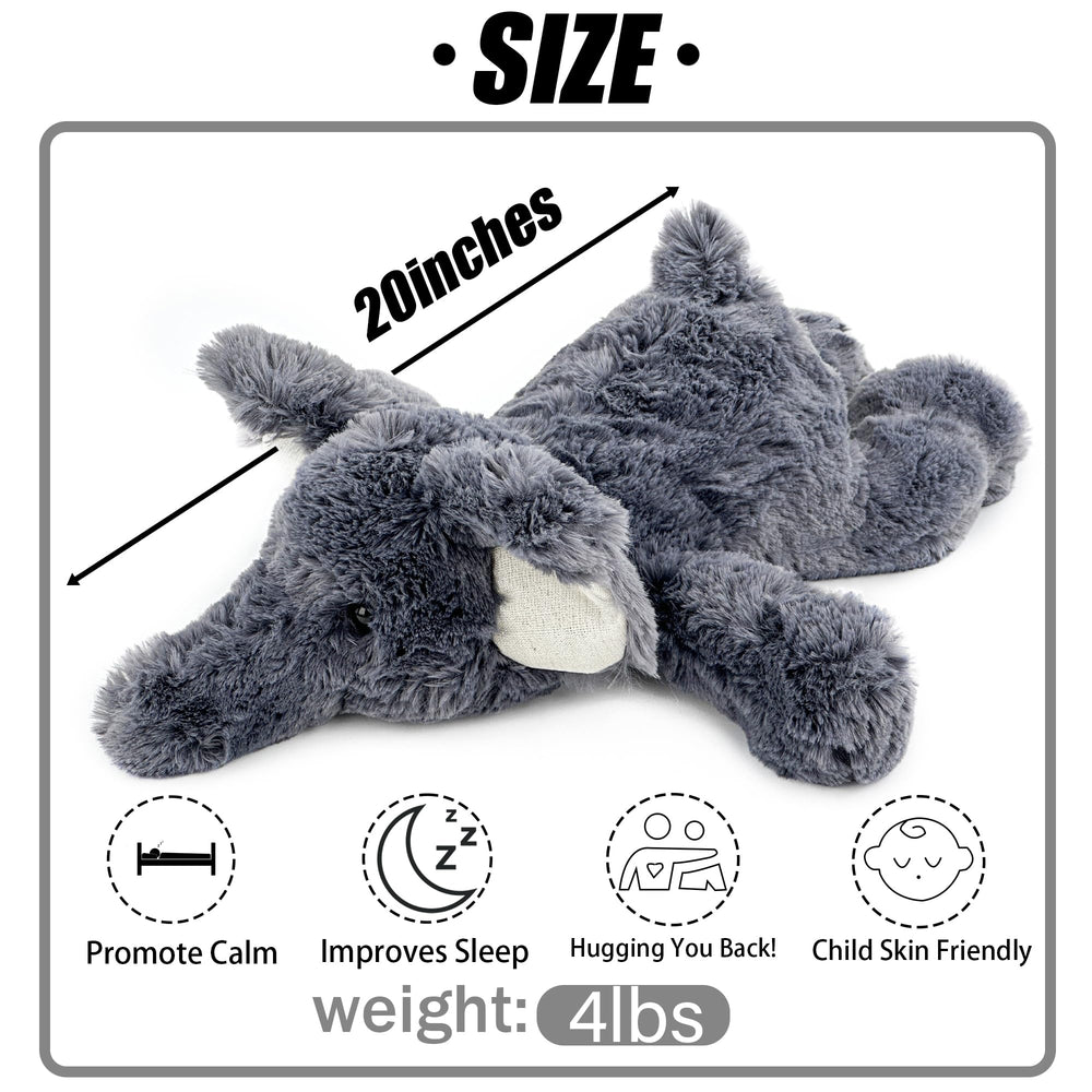 YOUBLEK weight distribution around tummy and legs creates a realistic cuddle feel.