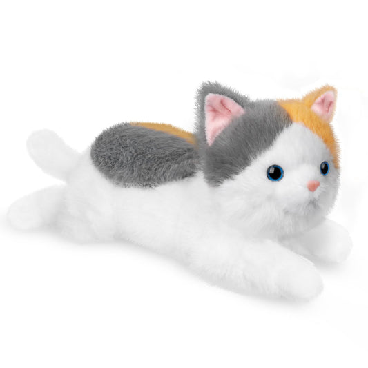 YOUBLEK weighted cat 19 inch close-up highlights cuddly design and comforting weight.