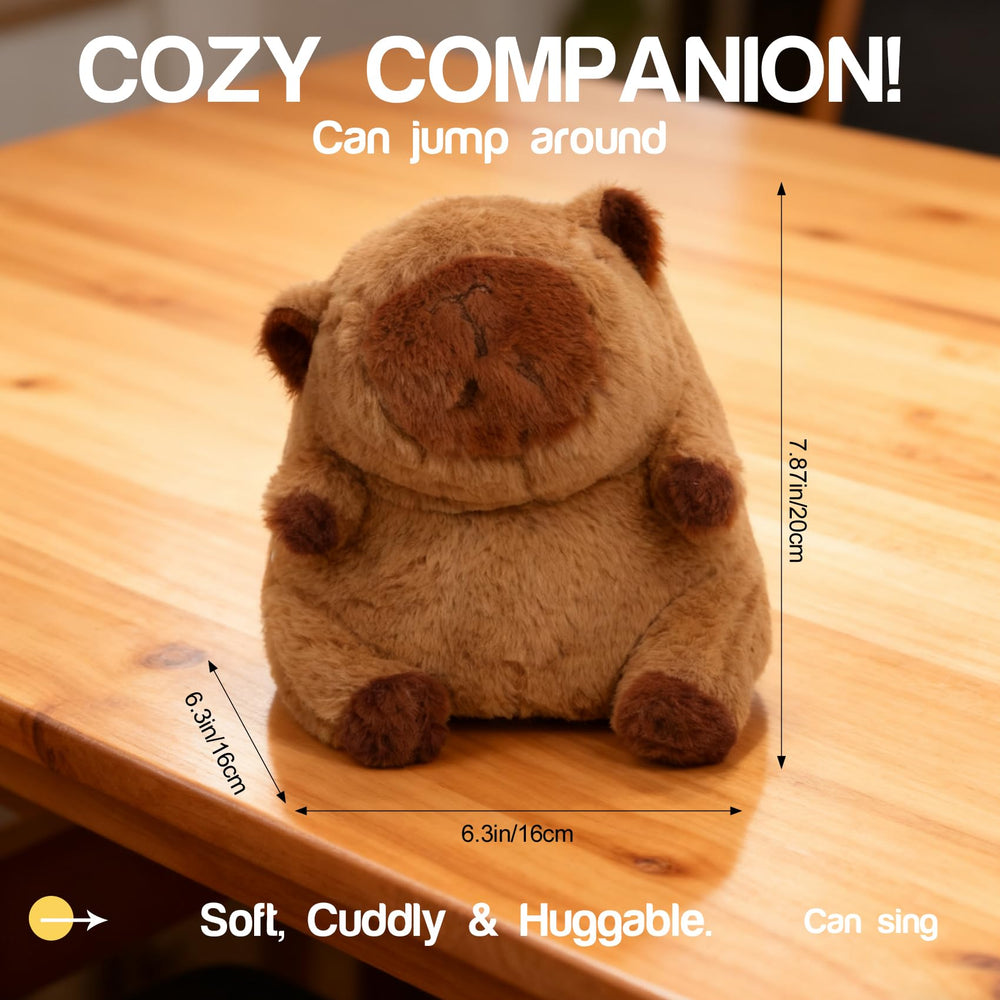 YOUGAANY Capybara Plush soft fur closeup shows premium texture.