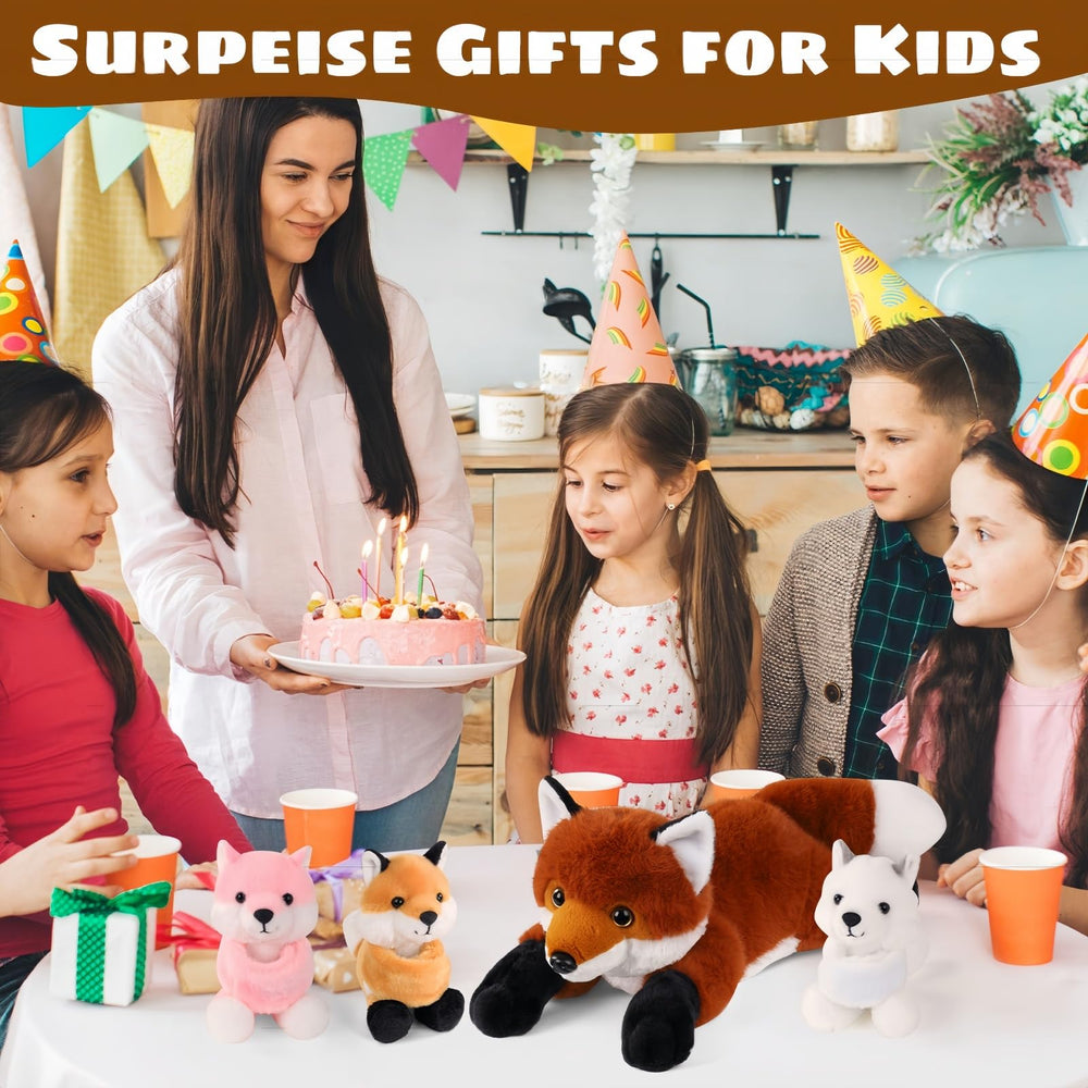 Youthfuljive fox plush set baby 1 provides a soft play companion.