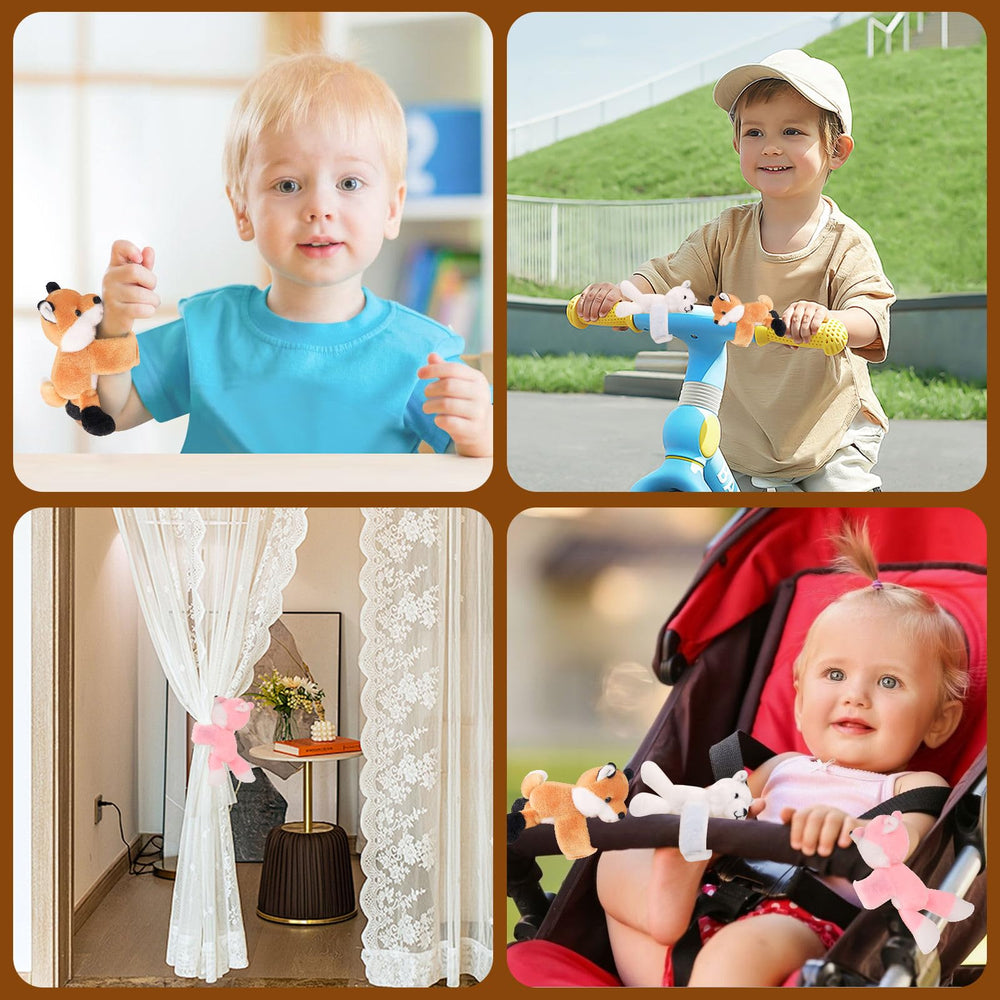 Youthfuljive fox plush tummy zipper creates a playful surprise.