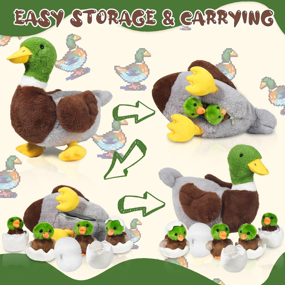 Youthfuljive Mallard half-shell egg plush adds playful décor to shelves.