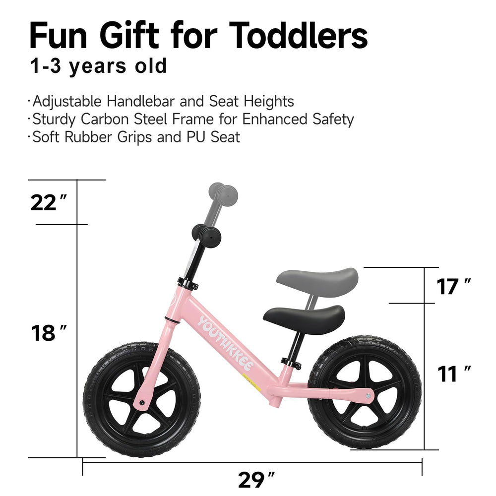 Youthkkee ergonomic handlebars and padded seat for comfortable extended rides
