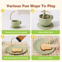 Youuys felt pastries add colorful pretend snacks to playtime activities.