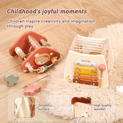 Youuys Mushroom Activity Cube nut rotation challenges little problem solvers.