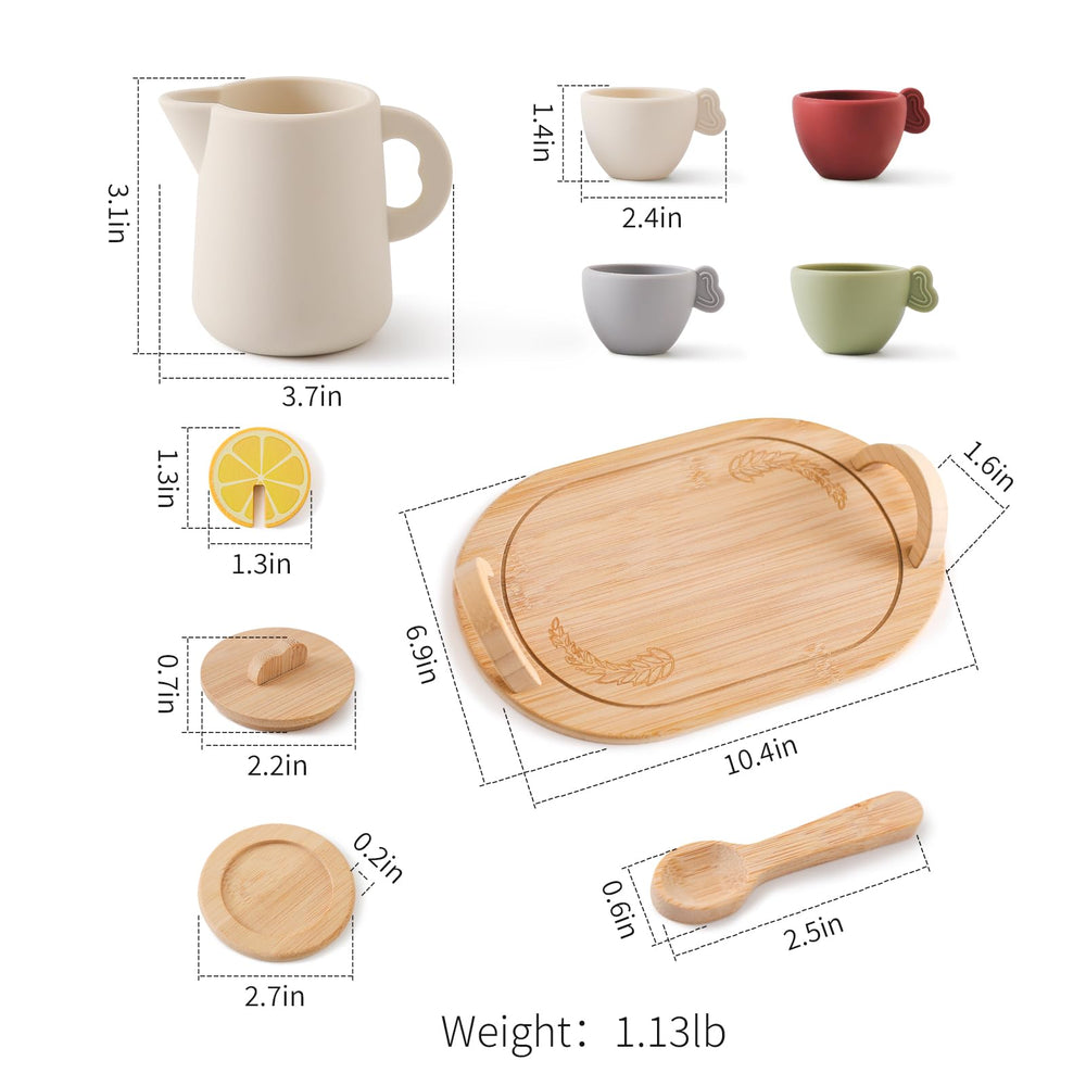 Youuys wooden tea party set gift box ready packaging for gifting