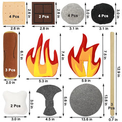 Yowlieu soft felt campfire material is gentle for little hands.