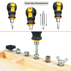 Yowlieu wooden-screwdriver-board with storage slot for safe exploration.
