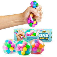 YoYa DNA Balls colorful close-up showing vibrant squishiness for focus