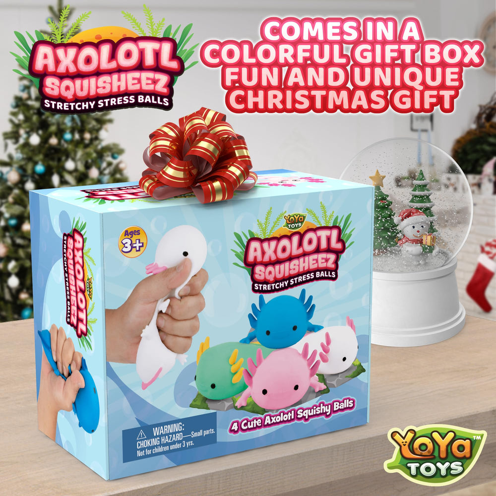 YoYa Toys Squisheez Axolotl giftset – charming present for animal lovers