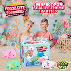 YoYa Toys Squisheez Axolotl softtexture – plush-like squeeze experience