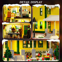 YOYBLOXY LEGO-compatible kit for expanding a Christmas village setup.