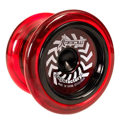 YOYO FACTORY Arrow Red Cap front view shows bright finish for easy visibility