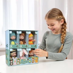 YOYOExment six-piece mini-dolls set packaging showcases a ready-to-gift option