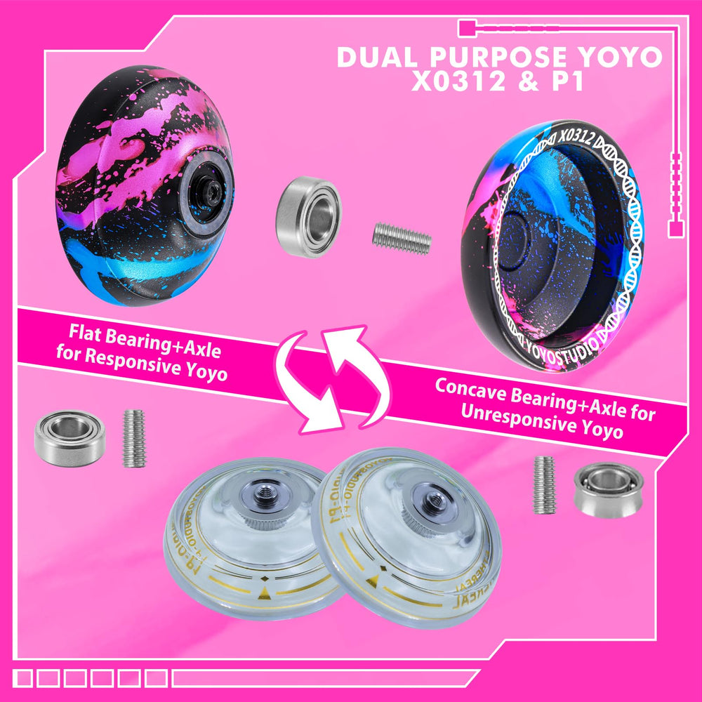 YOYOSTUDIO unresponsive bearing for advanced trick conversion.