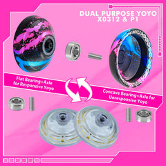 YOYOSTUDIO unresponsive bearing for advanced trick conversion.
