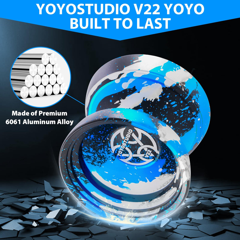 YOYOSTUDIO V22 extra strings for quick setup across tricks