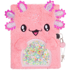 YOYTOO axolotl diary cover with plush details for creative writing