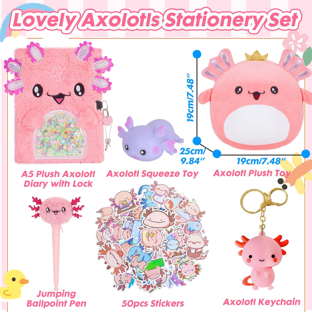 YOYTOO axolotl plush toy provides cuddly companionship at bedtime