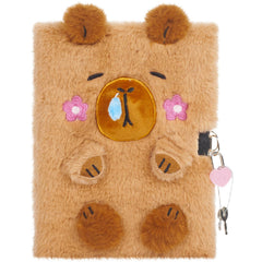 YOYTOO Capybara Diary cover with embroidery and glitter, inviting tactile exploration.