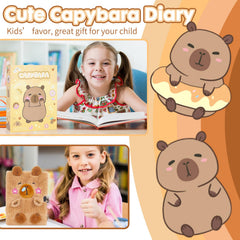 YOYTOO Capybara Diary features 160 lined pages for daily journaling and doodling.