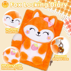 YOYTOO fox diary lock and keys for privacy and fun use