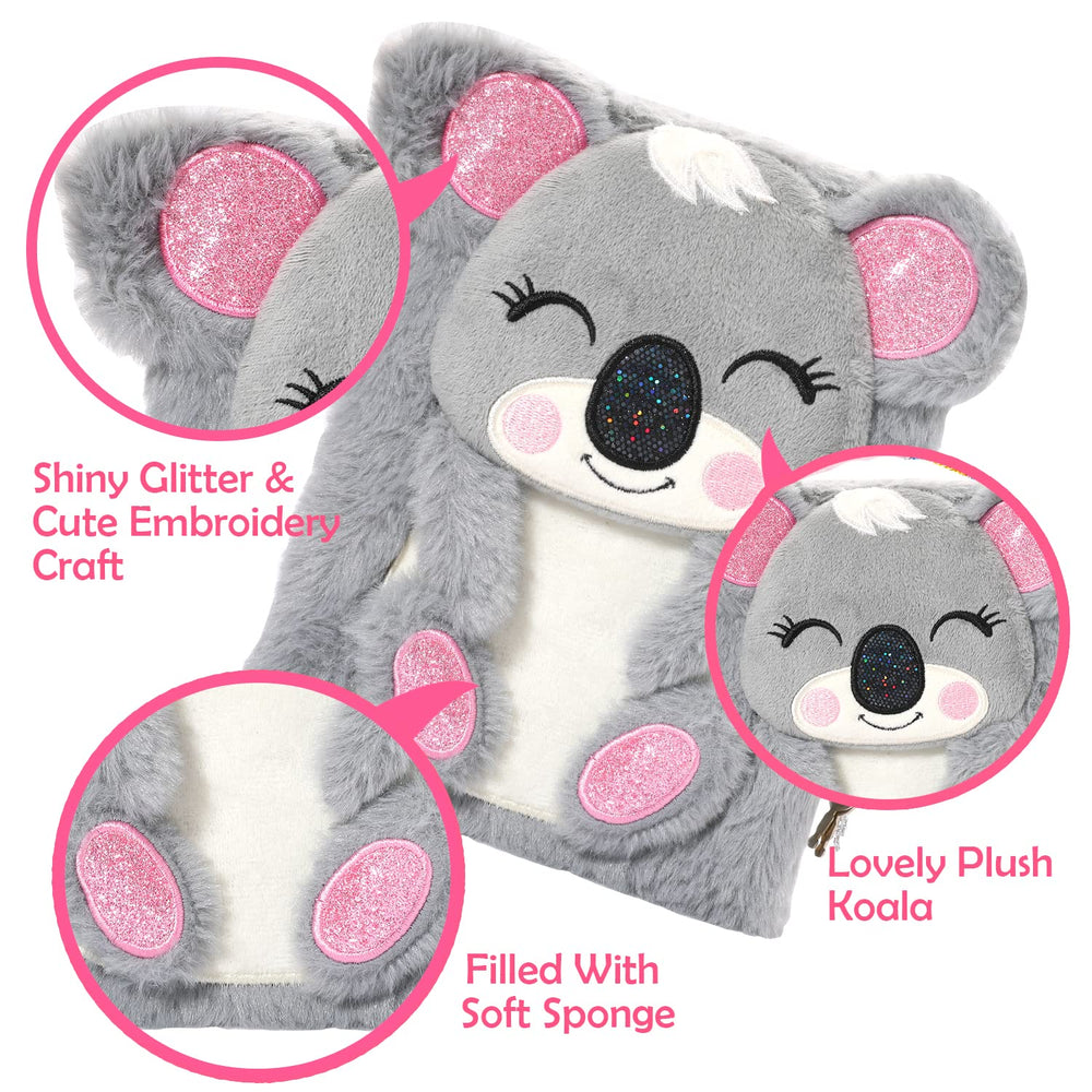 YOYTOO Koala Diary 160-lined pages for creative writing and doodling.
